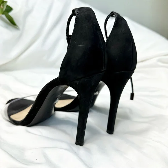 Schutz Josseana suede Clear Strap heels - Picture 12 of 17